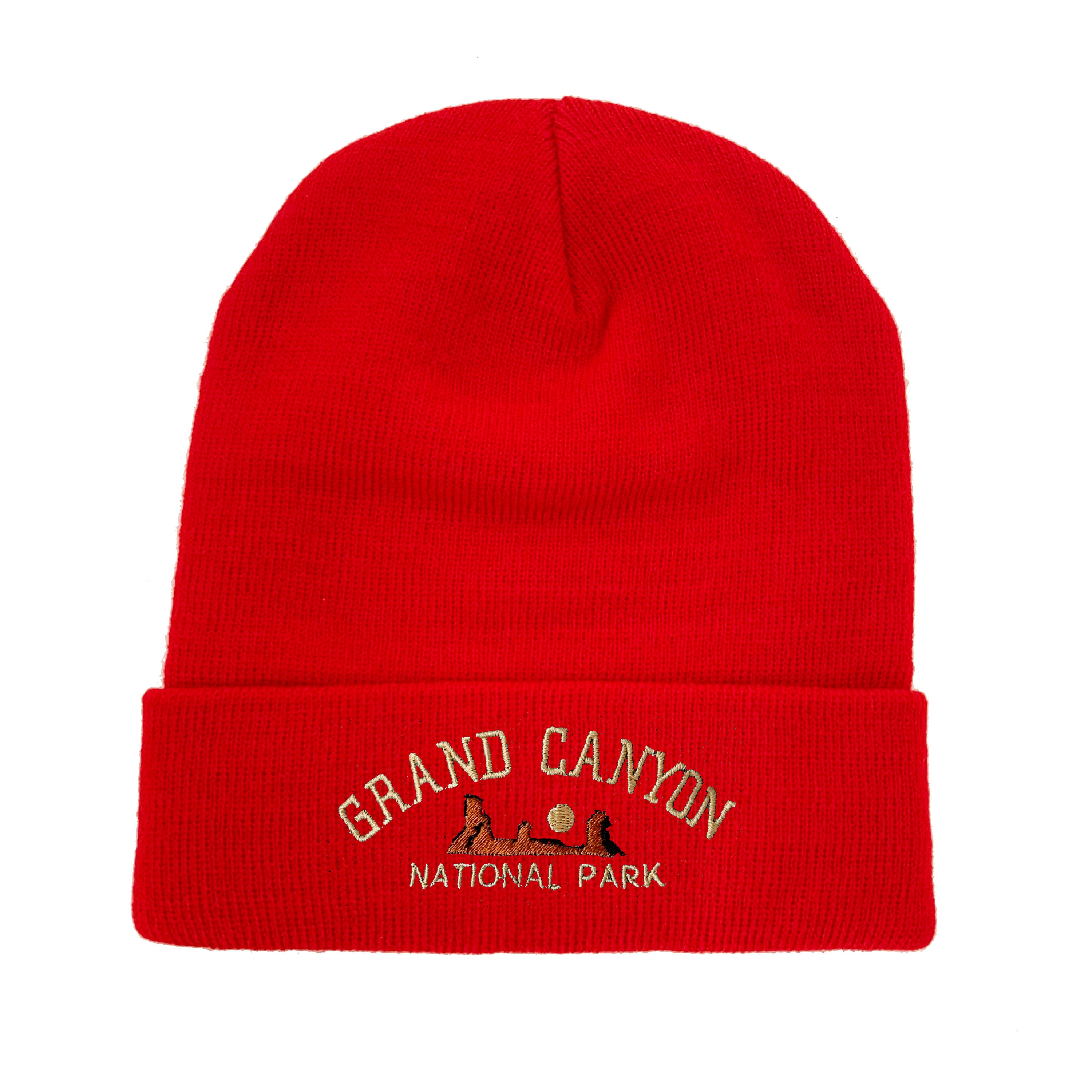 Grand Canyon National Park Beanie National Park Grand Canyon Cuffed Knit Beanie Hat with Pom  main image 3