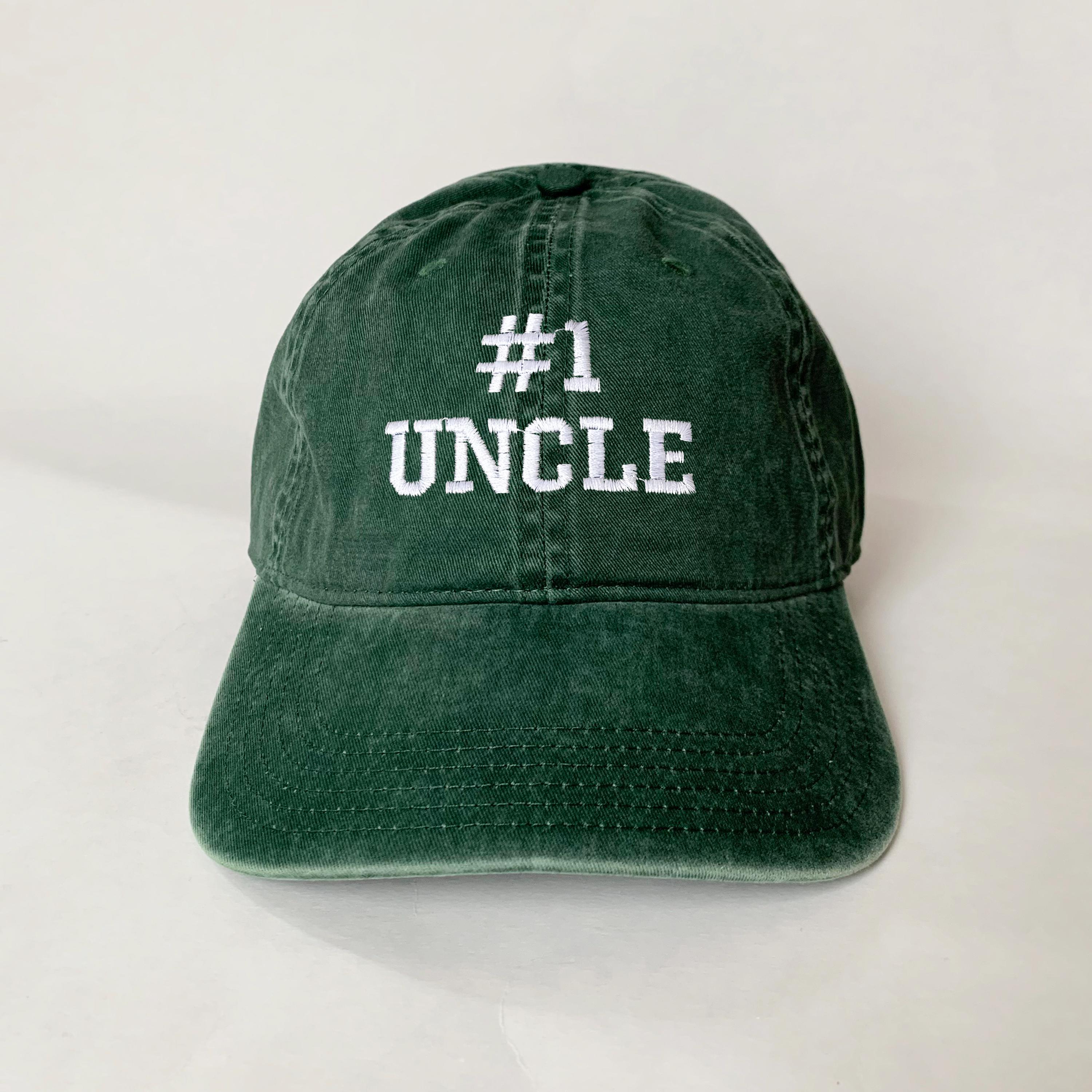 Number 1 Uncle Embroidered Cap Hat Grandpa Embroidered Hat Dad Cap Dad ...