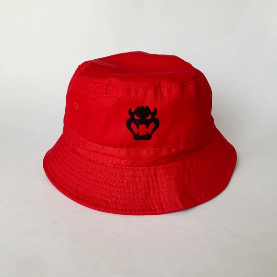 Bowser Embroidered Washed Cotton Bucket Hat Fishing Hat - Etsy