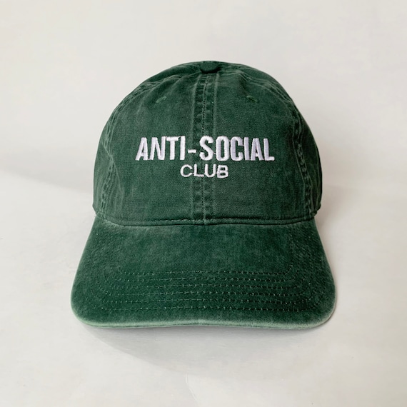 Anti-social Club Embroidered Cap Baseball Cap Dad Hat Dad  display picture 1