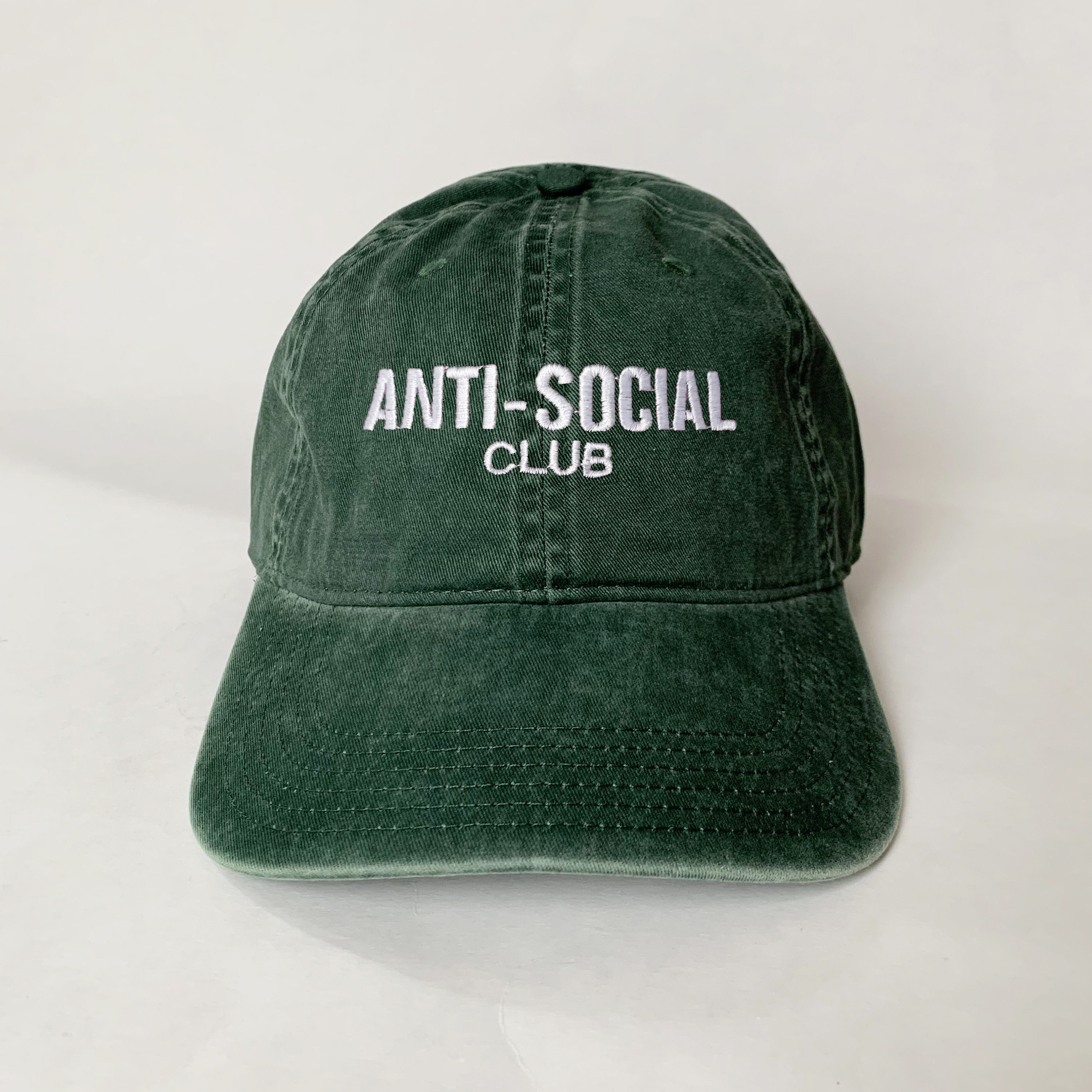 キャップ Anti Social Social Navy / Green Denim18 Anti-social Club Embroidered Cap Baseball Cap Dad Hat Dad Cap
