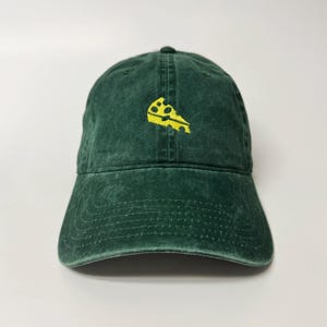 Cheese Embroidered Hat bread dad hat Washed Cotton Cap