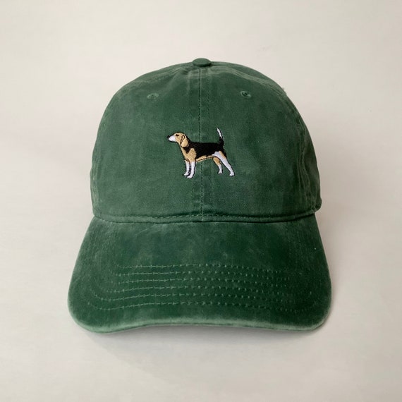 ビーグル ツートンキャップ 犬 ドッグ アニマル 動物 刺繍 グリーン ビーグル ツートンキャップ 犬 ドッグ アニマル 動物 刺繍 グリーン