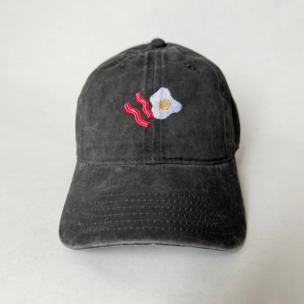 Bacon & Egg Embroidered Hat breakfast cap dad hat