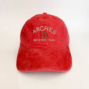 Casquette brodée du parc national des Arches, chapeau de baseball, chapeau nature, chapeau de voyage, chapeau de camping