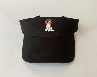 King Charles Spaniel Embroidered Visor dog puppy designed Cotton Visor