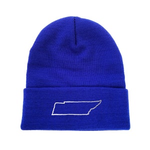 Tennessee Karte Umriss bestickt Beanie State hat Beanie Wintermütze