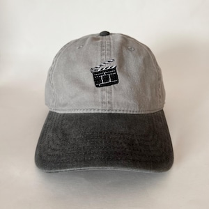 Clapper Board Embroidered cap hat black baseball cap dad hat dad cap washed hat
