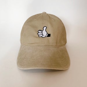 Cartoon Thumbs Up Embroidered hat cap dad hat thumbs hat thumbs up signal hat dad cap