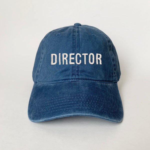 Director Embroidered cap hat black baseball cap dad hat dad cap washed hat