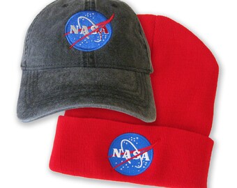 NASA Embroidered Cap Dad cap dad hat dad baseball cap nasa beanie nasa winter hat Washed Cotton Cap