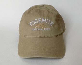 Yosemite National Park Embroidered Cap California hat CA hat baseball hat nature hat camping hat