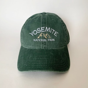 Yosemite National Park Embroidered Cap California hat CA hat baseball hat nature hat camping hat