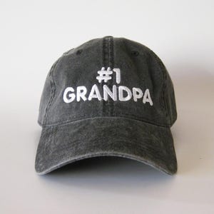 Number 1 Grandpa cap #1grandpa cap granda hat grandpa embroidered hat dad cap dad hat