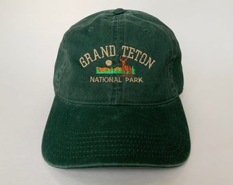 Grand Teton National Park Embroidered Cap hat baseball hat camping hat nature hat mountain hat