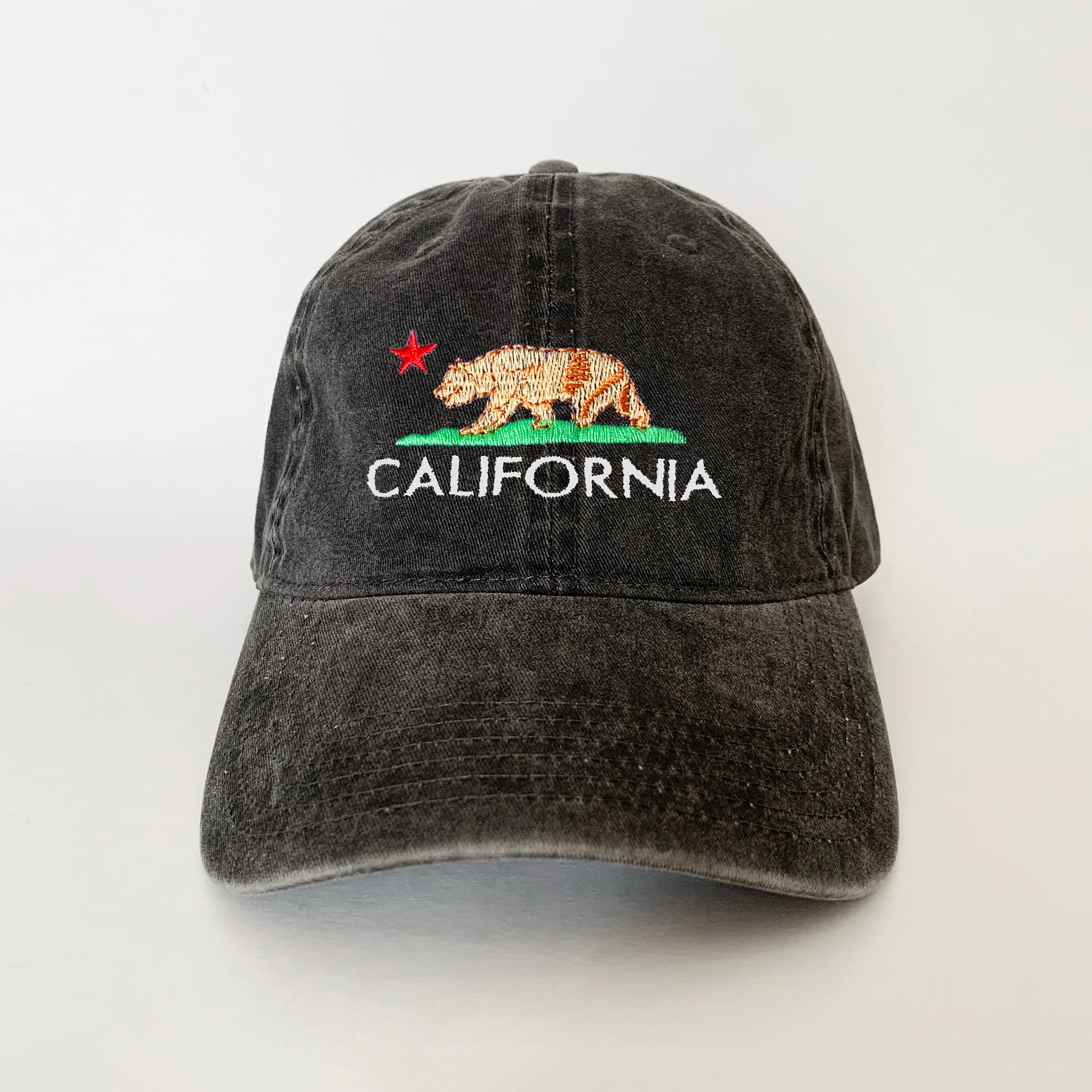 California Bear Cap California Flag Hat Calibear Hat CA Hat 