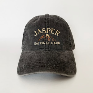 Jasper National Park Embroidered Cap hat baseball hat Nature theme hat nature cap tour cap