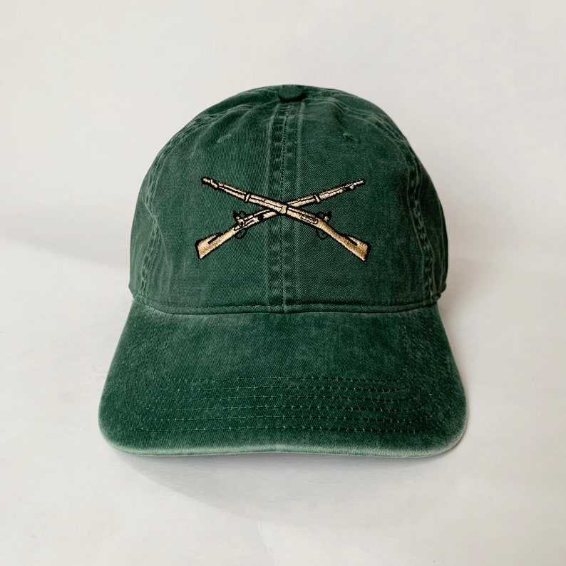 Crossed Rifles Embroidered Cap Army Infantry Cap Embroidered Ball Cap ...