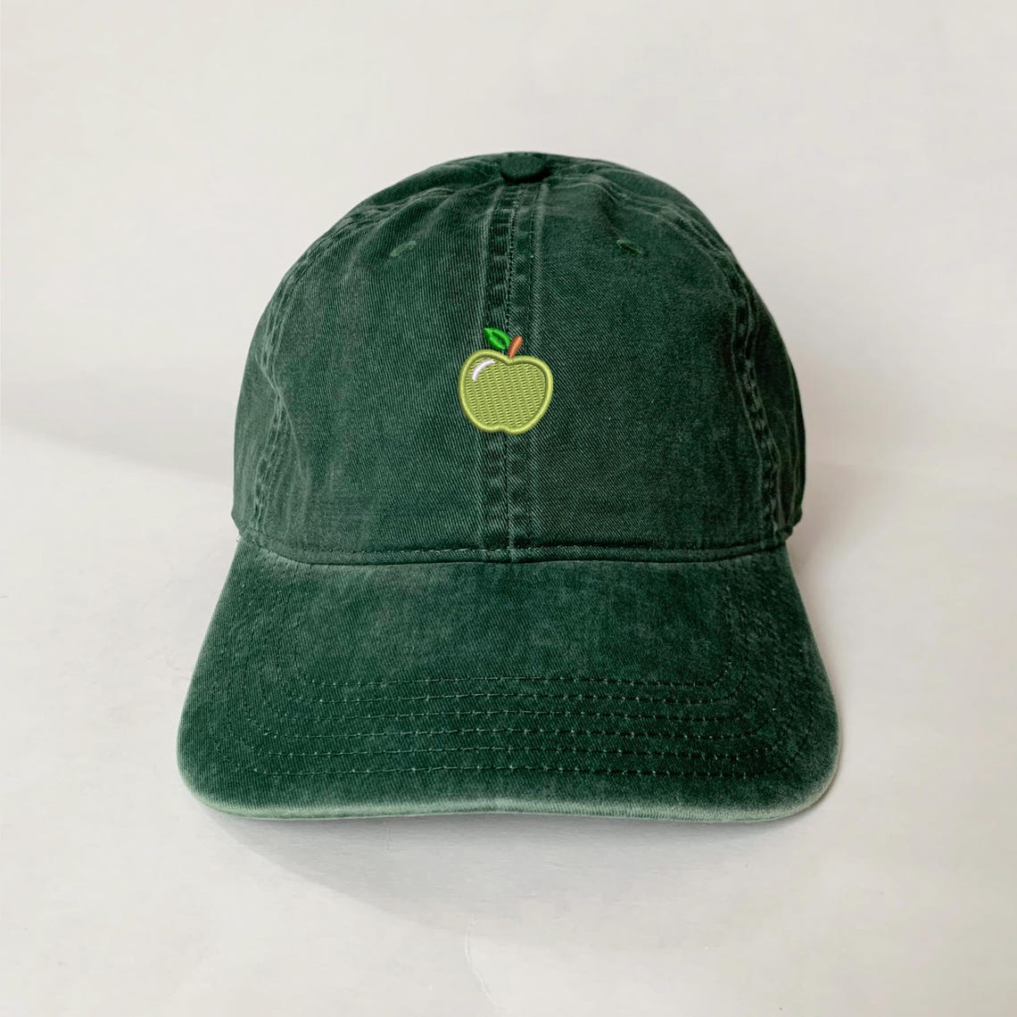 Apple Embroidered Hat Fruit Cap Dad Hat Washed Cotton Cap - Etsy