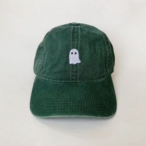 Ghost Halloween Cap Ghost Cap Dad Cap Halloween Costumes Embroidered Hat image 2