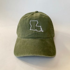 Louisiana Map Cap hat casquette de baseball casquette de baseball brodée