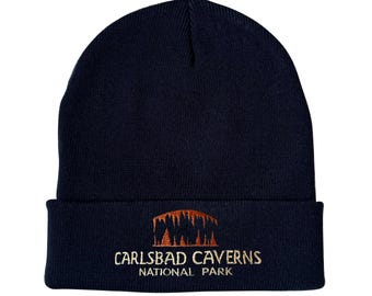 Carlsbad Caverns National Park Embroidered Beanie Winter Hat 