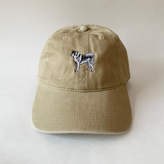 Siberian Husky Embroidered Cap Hat Husky cap dog cap dog hat dad hat Washed Cotton Cap