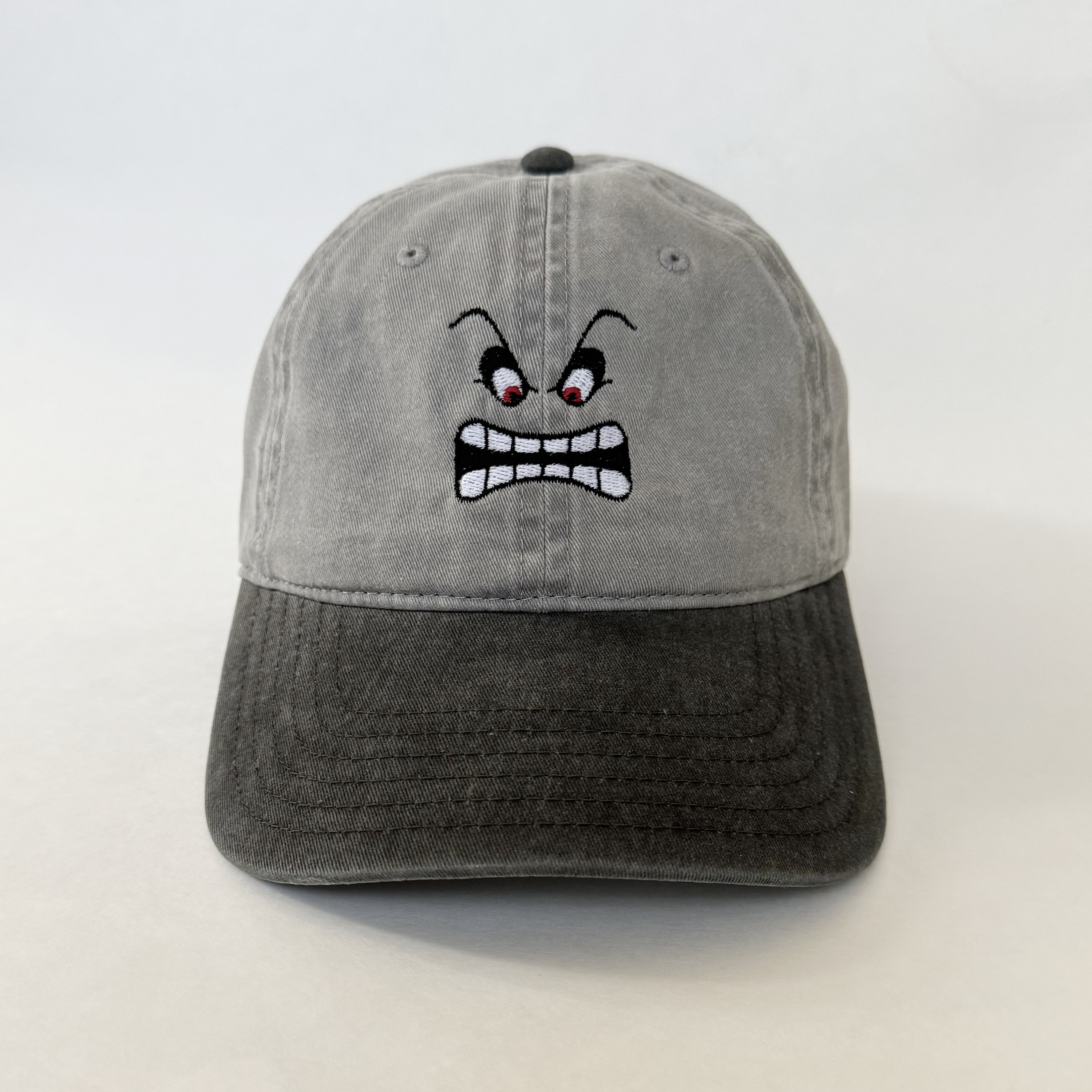 Thwomp Stone Face Embroidered Cap Mario Cap Halloween Costumes