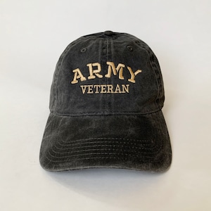 Casquette lettres vétéran de l'armée casquette de baseball casquette vétéran casquette brodée