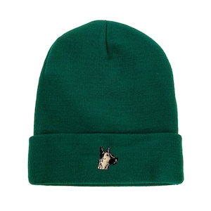 Great Dane Embroidered Beanie Dog Beanie Winter Beanie