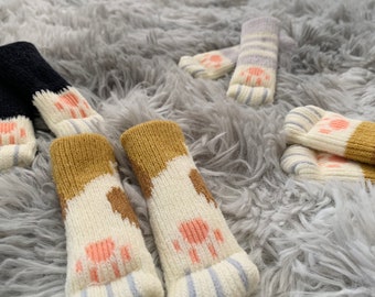 Cat Paw Chair Socks Etsy