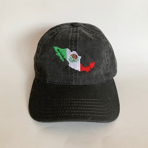 Mexico vlag kaart geborduurde pet baseball cap Mexicaanse vlag hoed bandera de méxico dad cap