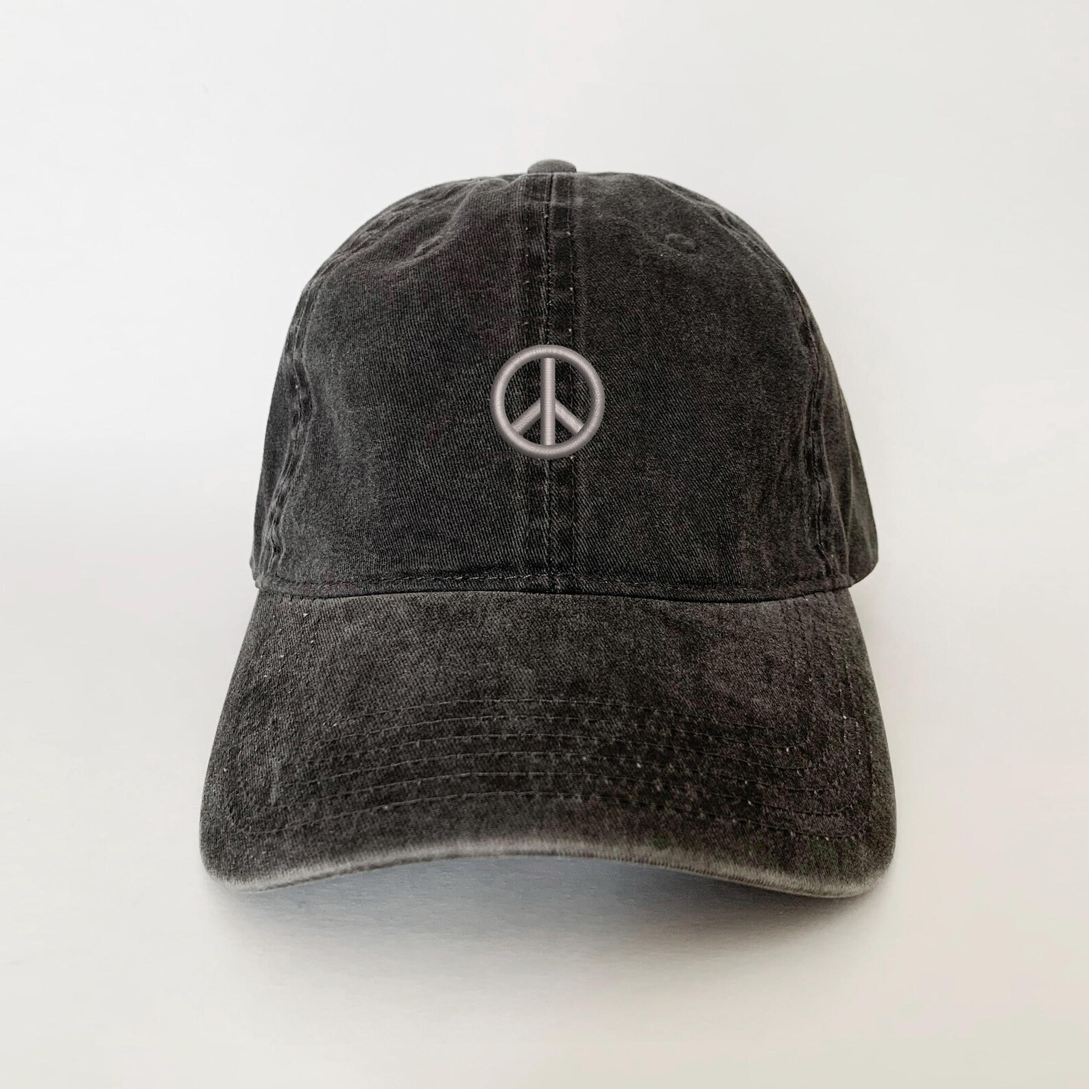 Peace Sign Caps Peace Symbol Embroidered Hat Peace Sign Hat Dad Washed Cotton Cap - Etsy