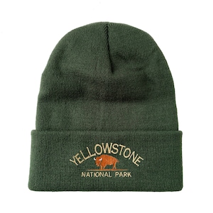 Yellowstone National Park Embroidered Beanie Winter Hat