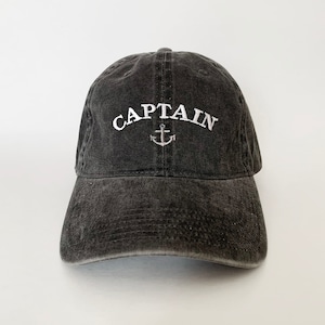 Gorra bordada con ancla de capitán, gorra de capitán, gorra de papá, gorra con el logotipo del capitán