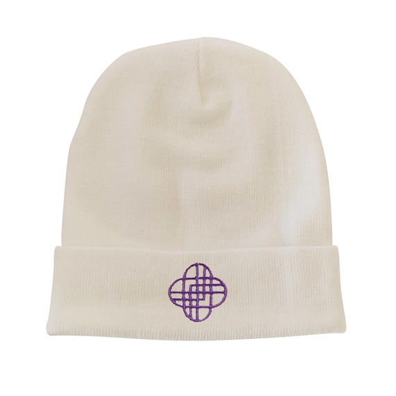 Berretto con scheletro ricamato, berretto con teschio, cappello invernale gotico, berretto unisex con risvolto, regalo di Halloween, regalo per gli amanti degli scheletri - Italia