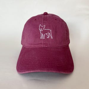 Boston Terrier Outline hat dog cap dog mom hat dad hat dad baseball cap