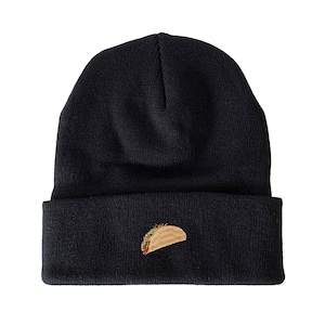 Taco Embroidered Beanie Winter Beanie