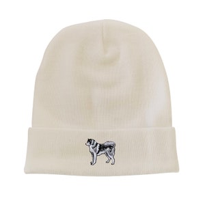 Siberian Husky Embroidered Beanie Dog Beanie Winter Beanie