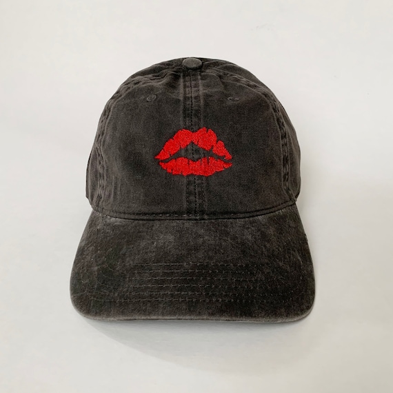 NEW! Black Washed Cotton Cap with Printed Red Logo DouZhe Adjustable Washed Cotton Baseball Cap - Red Incorrect  main image 4