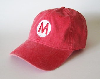 Mario Luigi Wario Waluigi Embroidered Cap Mario Cap Halloween Costumes Embroidered Hat Washed Cotton Cap