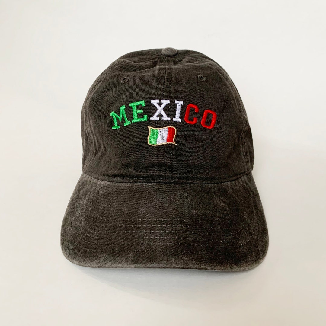 Mexico Flag Embroidered Cap Baseball Cap Mexican Flag Hat Bandera De México Dad Cap Etsy