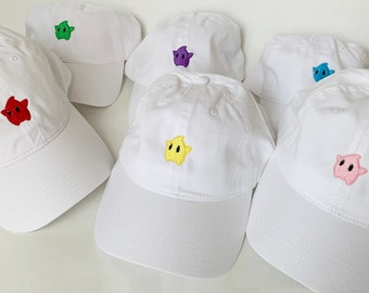 Luma Embroidered Cap Star Cap Dad Cap Halloween Costumes Embroidered Hat