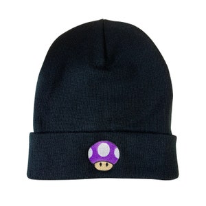 Colored Mushroom Embroidered Beanie Halloween Beanie Winter Beanie