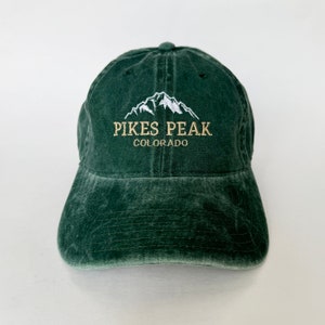 Gorra bordada de Pikes Peak, Colorado, gorra de béisbol, gorra de camping, gorra de naturaleza, gorra de viaje, gorra de viaje