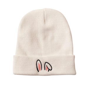 Hasenohren Bestickte Mütze Ostermütze Ostern Geschenk Eiersuche Wintermütze