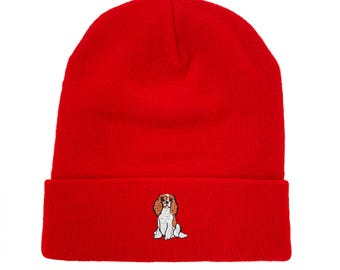 King Charles Spaniel Embroidered Beanie Dog Beanie Winter hat