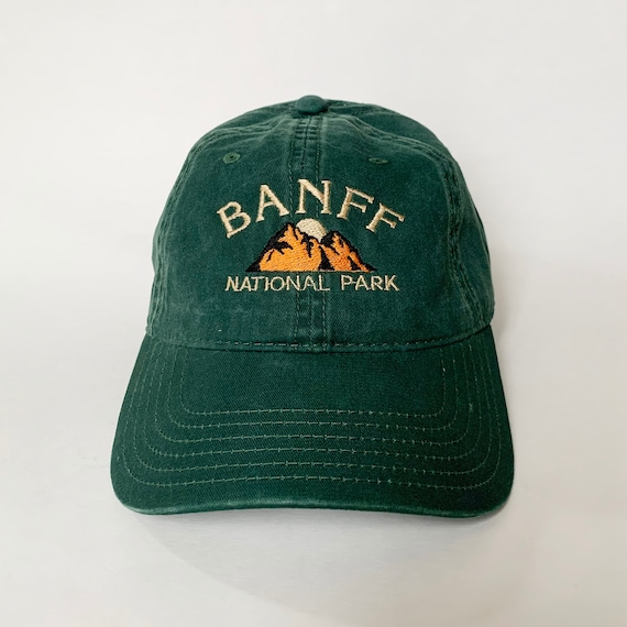 Banff National Park Embroidered Cap hat baseball hat Nature theme hat nature cap tour cap Washed Cotton Cap