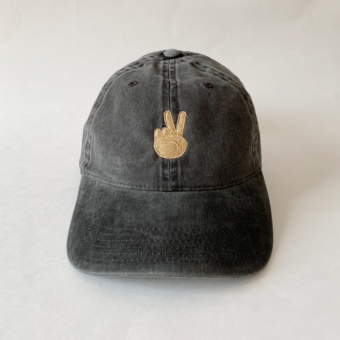 Peace Sign Embroidered Hat Peace Symbol Hat Peace Hand Sign Hat Dad Hat ...
