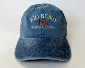 Big Bend National Park Embroidered Cap hat baseball hat national park hat nature hat park hat Washed Cotton Cap